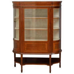 Antique Low Edwardian Display Cabinet