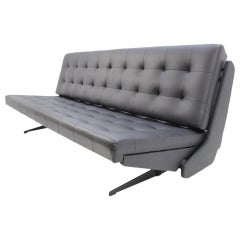 Midcentury Folding Design Sofa, Studio Couch