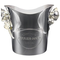 Christofle Perrier-Jouët Belle Époque Silver Plate Champagne Cooler Bucket