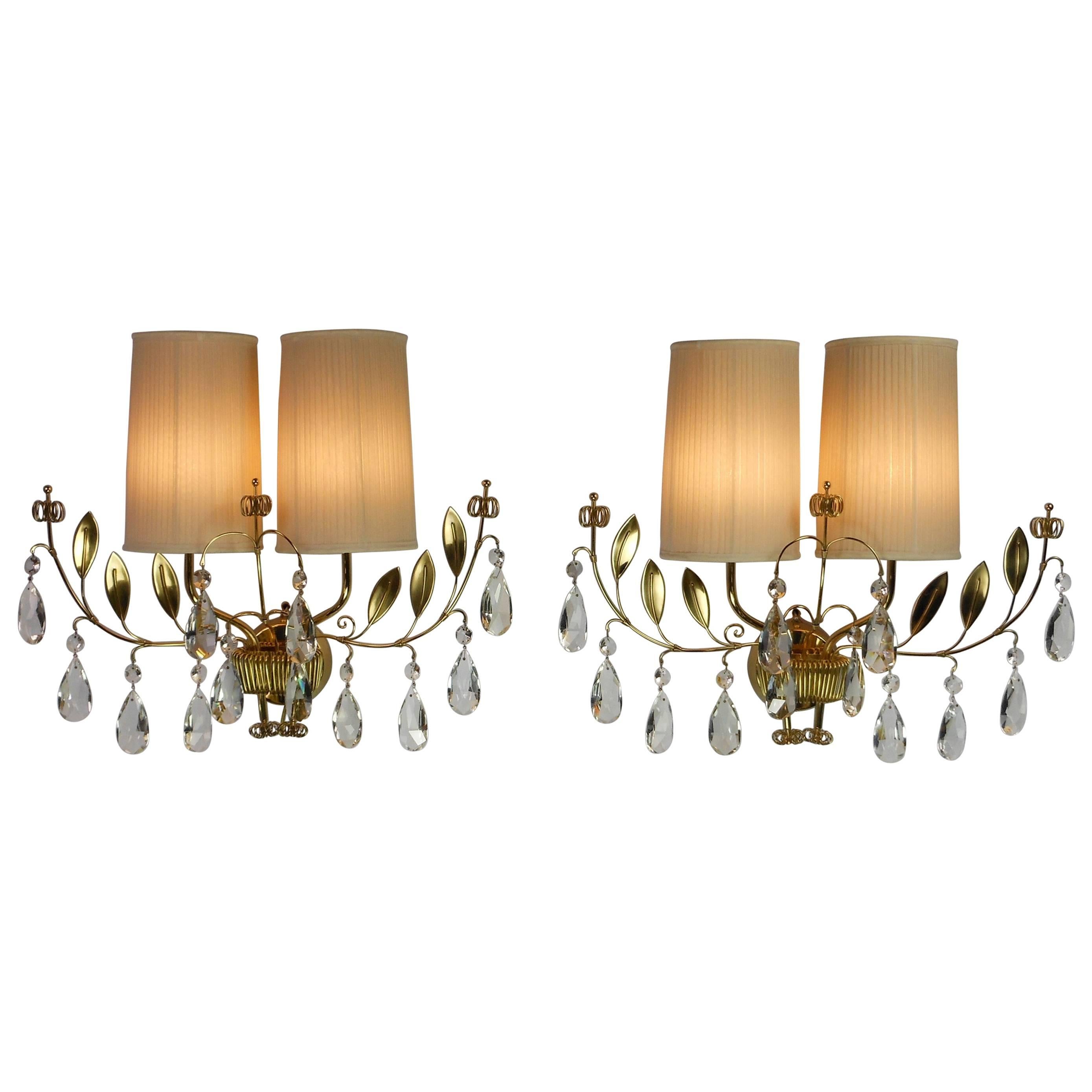 Pair of Sconces by Paavo Tynell For Sale