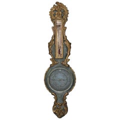 18. Jahrhundert Französisch Louis XVI Giltwood Barometer