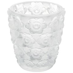 Lalique Anémones Votive en cristal clair