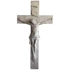 Jesus on the Cross, Sculpture in Marble, 115x60cm