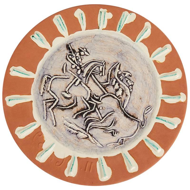 Pablo Picasso Dish, Scène De Tauromachie, 1959 'A.r. 410'