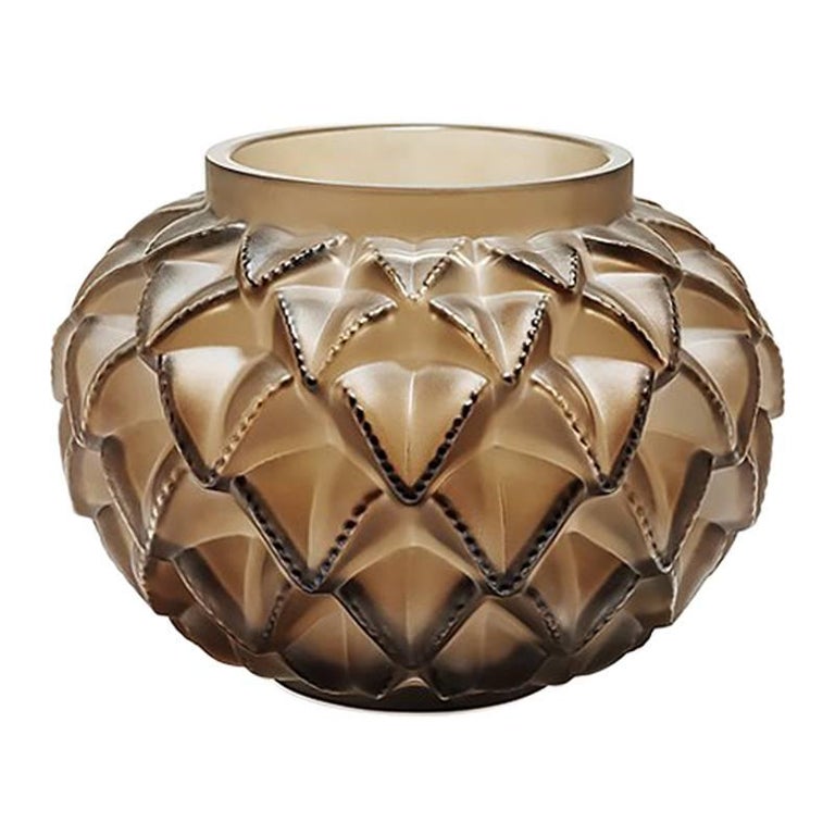 Lalique Languedoc Small Vase in Bronze Crystal For Sale at 1stdibs