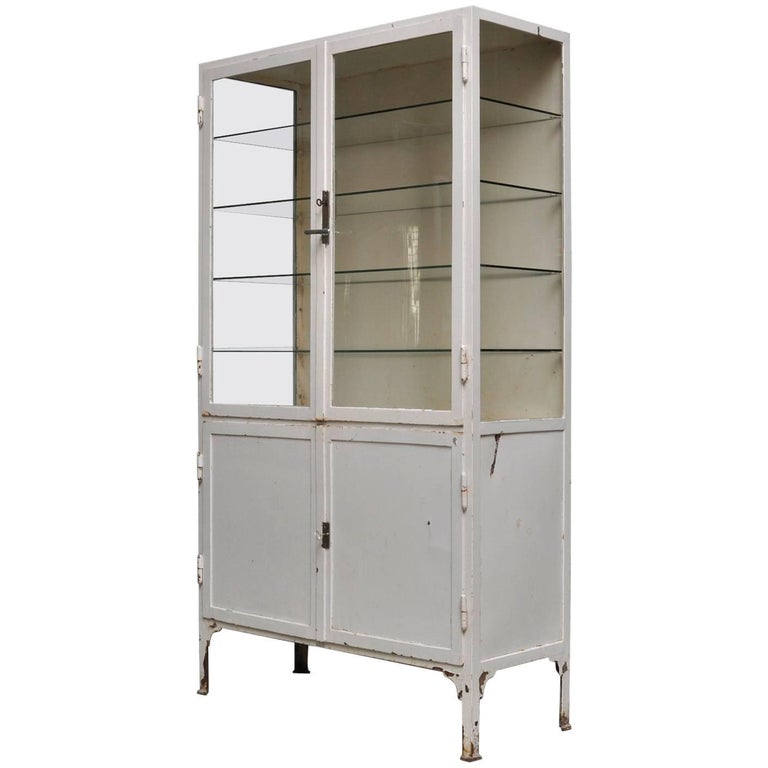 Vintage Steel and Glass Medical 1940s at 1stDibs