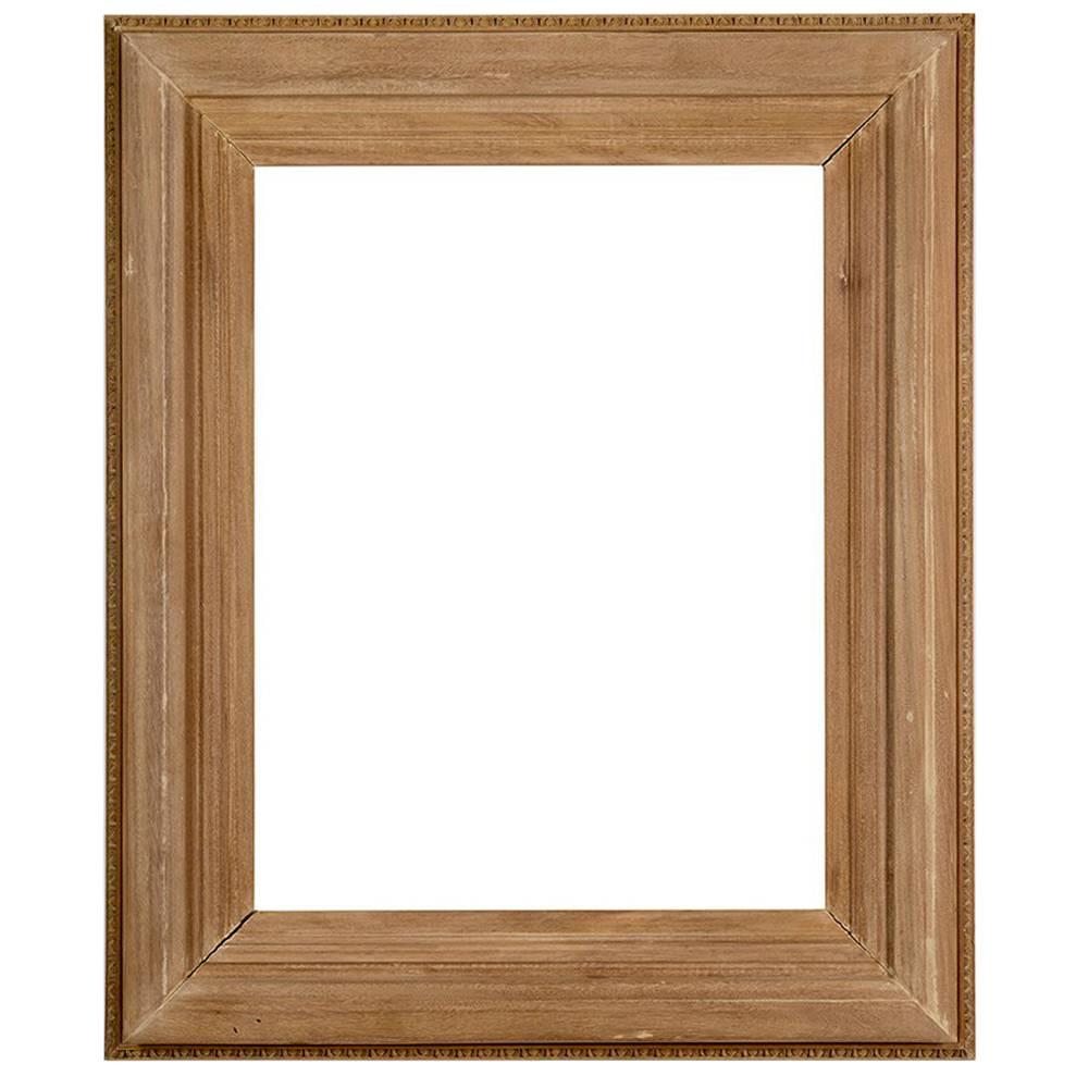 Hand-Carved Beached Mahogany Frame