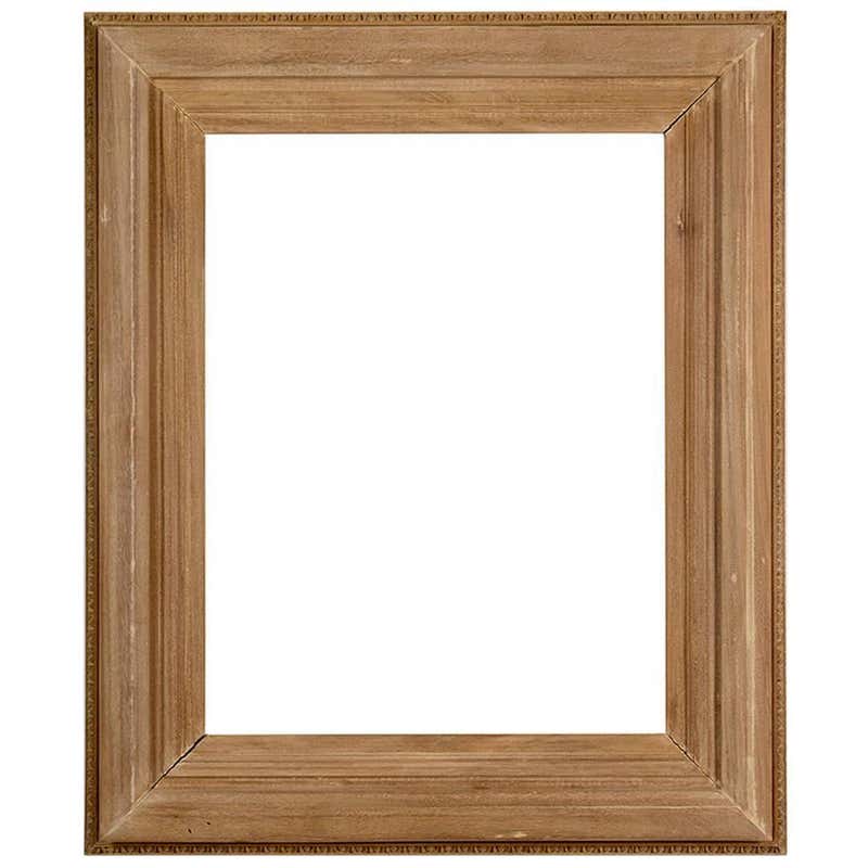 Hand-Carved Beached Mahogany Frame at 1stDibs