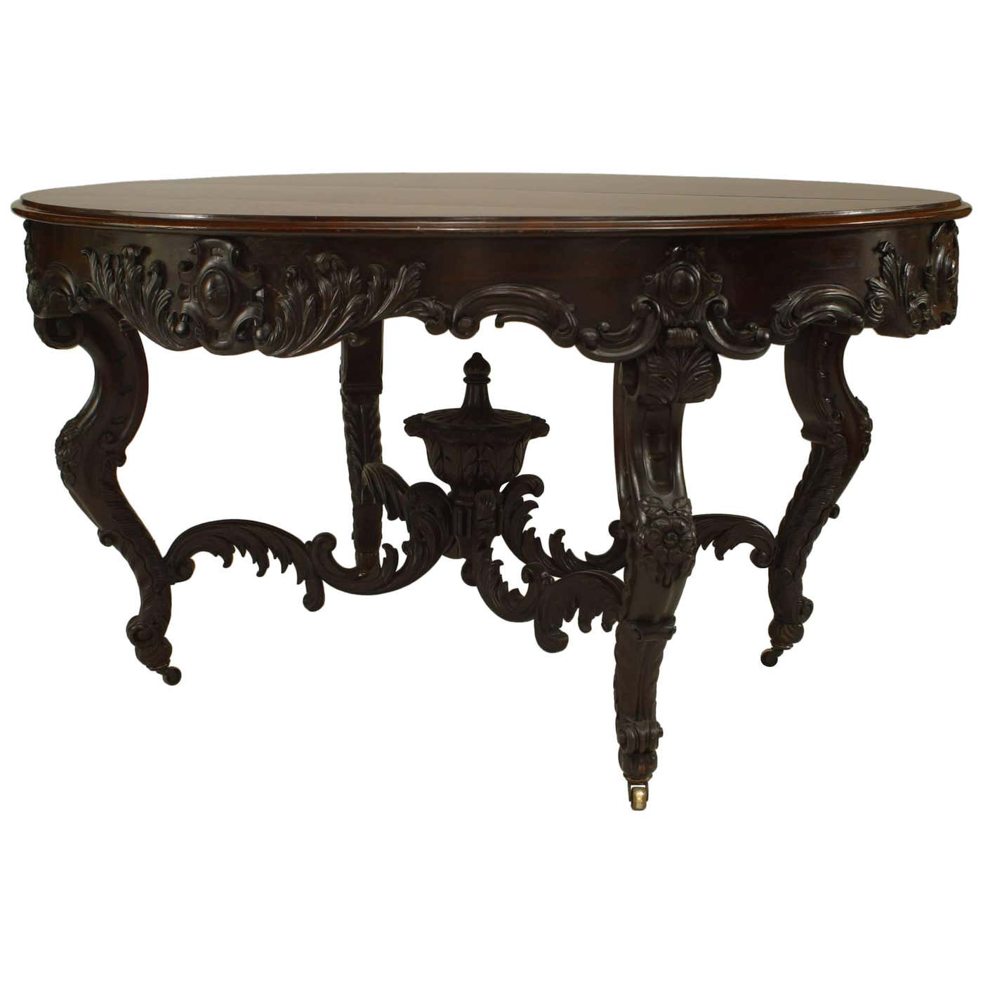 American Victorian Roux Rosewood Center Table For Sale at 1stDibs