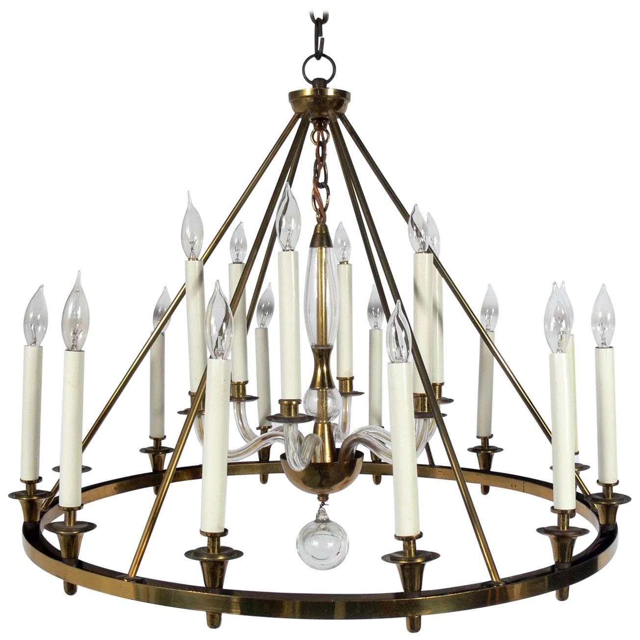 Brass Chandelier For Sale at 1stDibs