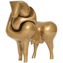 Francisco Baron Two Part Bull Sculpture