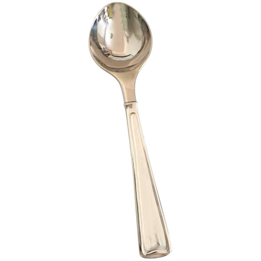 Georg Jensen Koppel Sterling Silver Spoon with Steel Montage For Sale