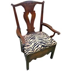18th Century English Oak Armchair 1