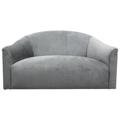 Vintage Oversized Italian Lounge Chair Loveseat Sofa