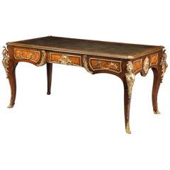 19th Century French Kingwood and Rosewood Writing Table