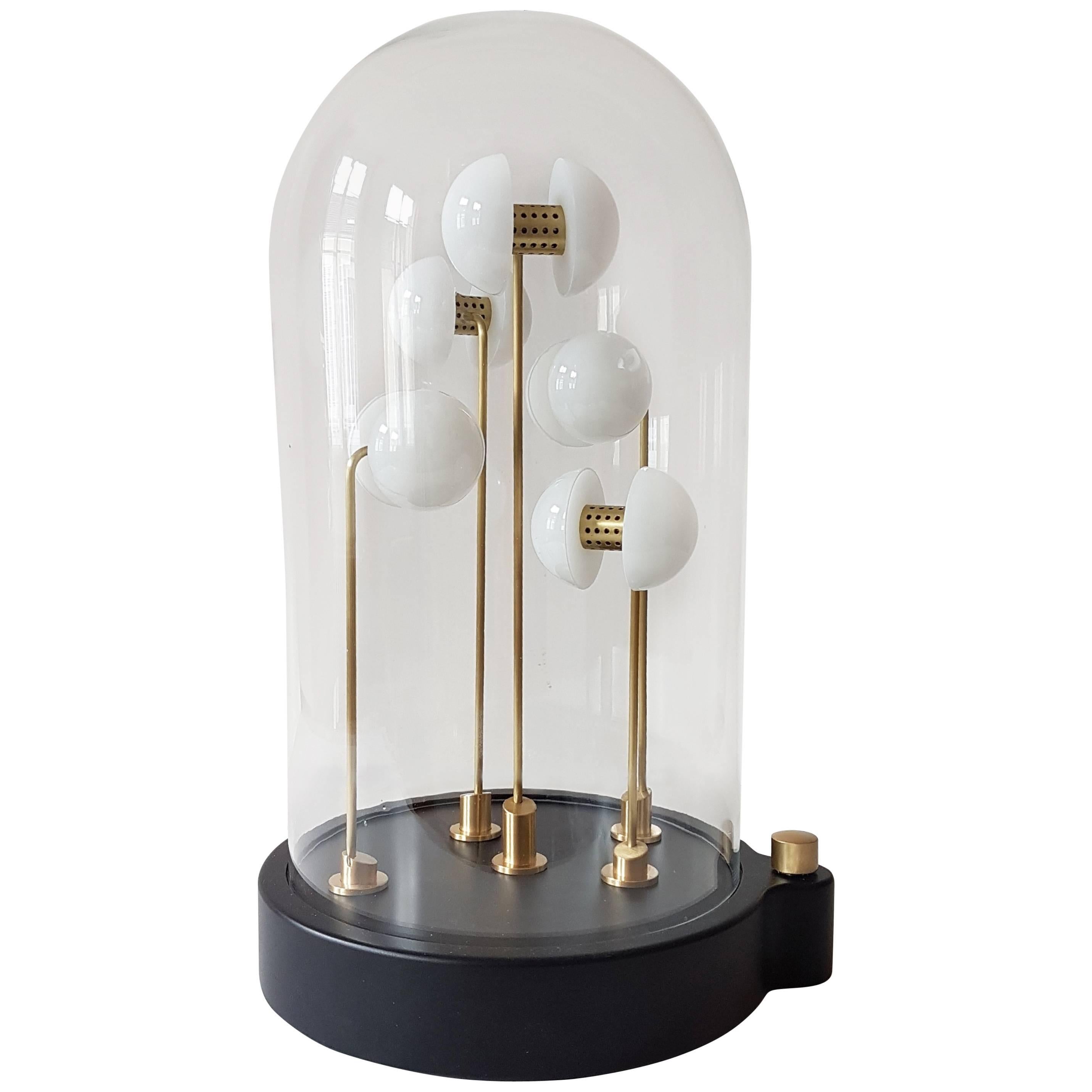 Germes de Lux, Medium, Cooper and Brass, Table Lamp by Thierry Toutin For Sale