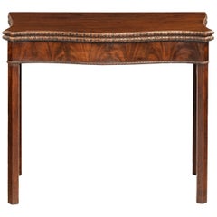 Chippendale Period Tea Table of Serpentine Outline