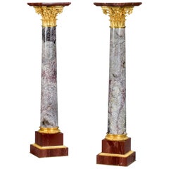 Very Fine Pair of Antique Napoleon III Marble and Ormolu Decoration