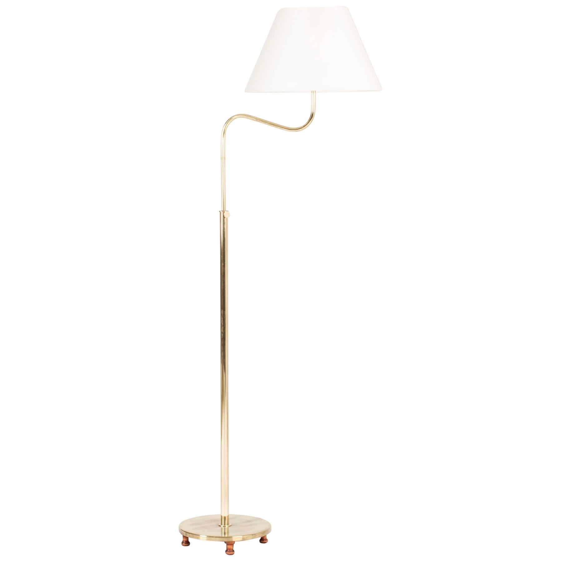 Brass "Camel" Floor Lamp by Josef Frank