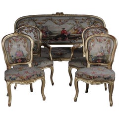 Exclusive Napoleon III Antique French Louis XV/Rococo Salon Group, Gilt