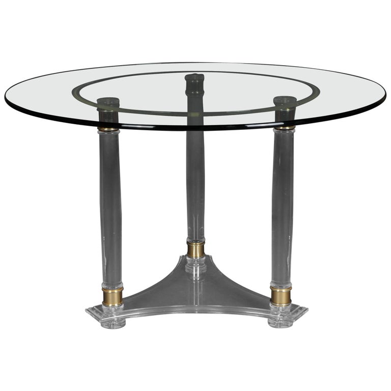 Large Round Designer Acrylic Table, Circular Acrylic Table Top