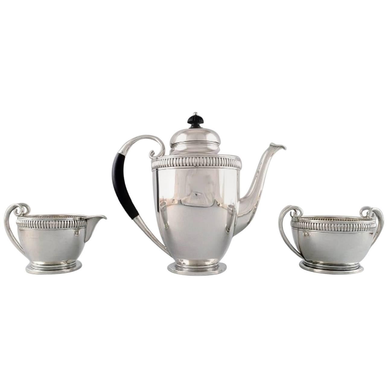 Jens Sigsgaard, Denmark, Coffee Service, Silver, 1930s