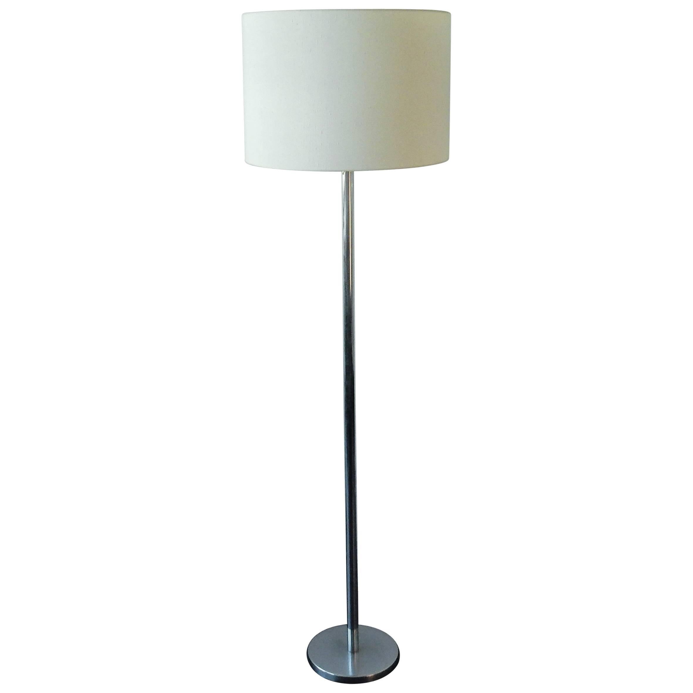 Big Floor Lamp Model 'Shantung' with Fabric Shade by RAAK, Netherlands, 1970s For Sale