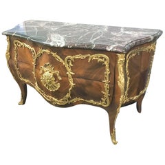 19th Century French Bronze-Mounted Commode