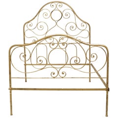 American Victorian Style Brass Queen Bed