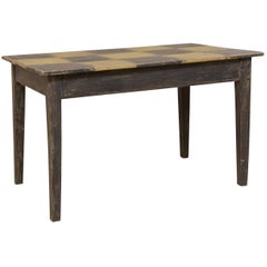 Einzigartige 19. Jahrhundert schwedischen gemalt Holz karierten Top Tisch