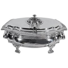 French Classical Silver Spice Box with Nutmeg Grater after the Antique