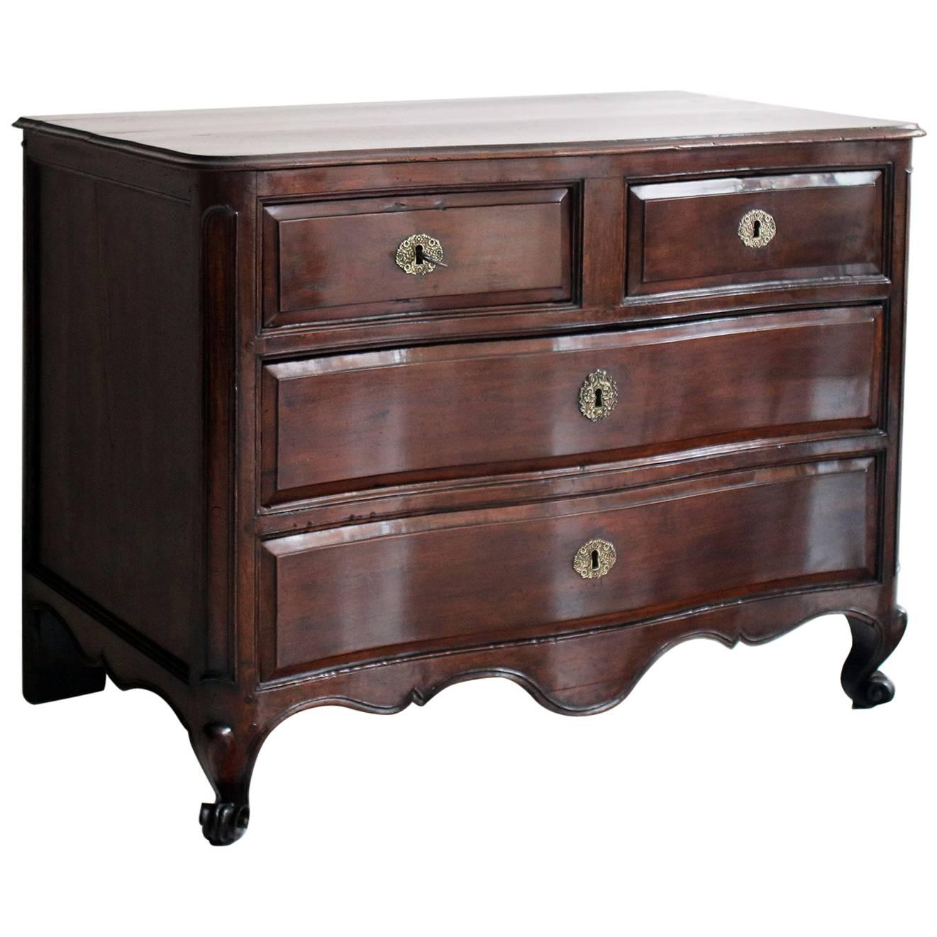 18th French Walnut Commode For Sale