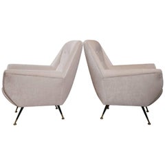 Large Pair of Vintage Italian Armchairs