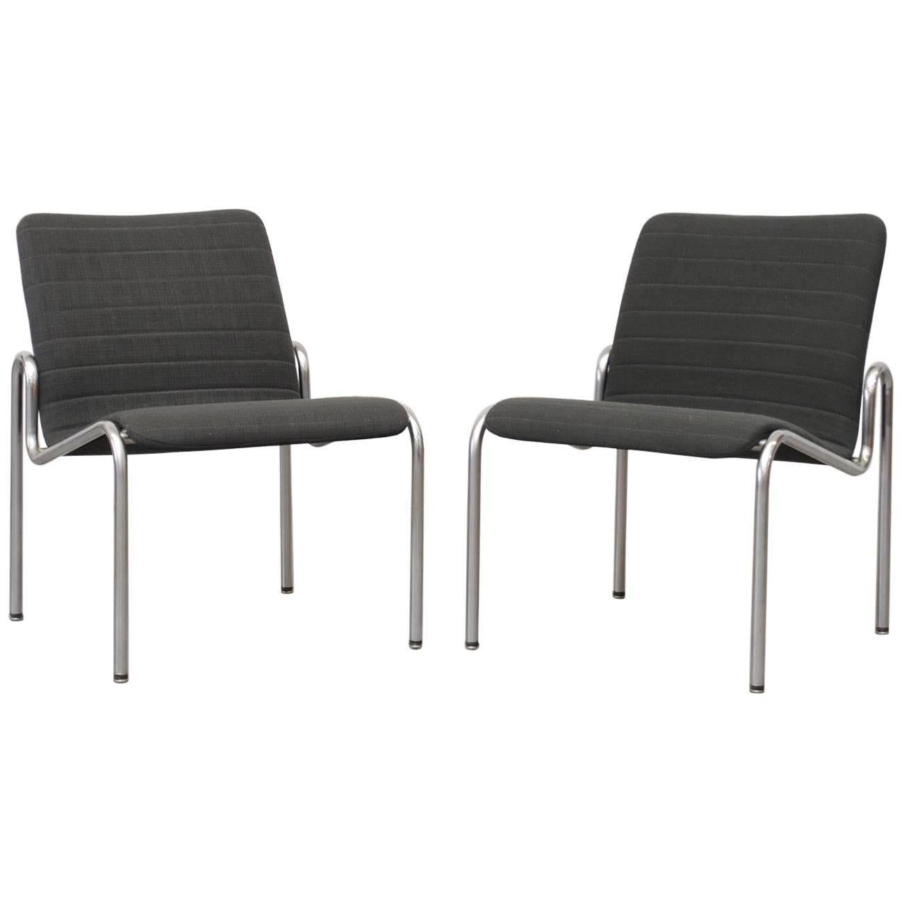 Pair of Kho Liang Ie 703 Lounge Chairs