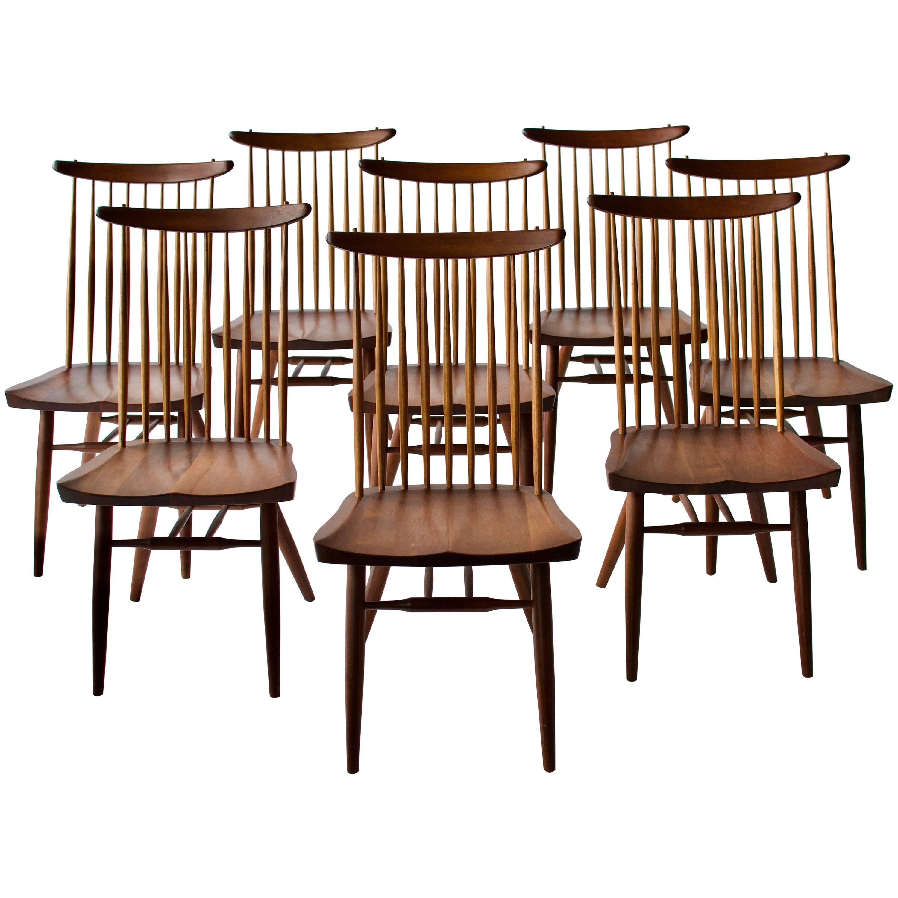 Set of Eight George Nakashima Dining Chairs
