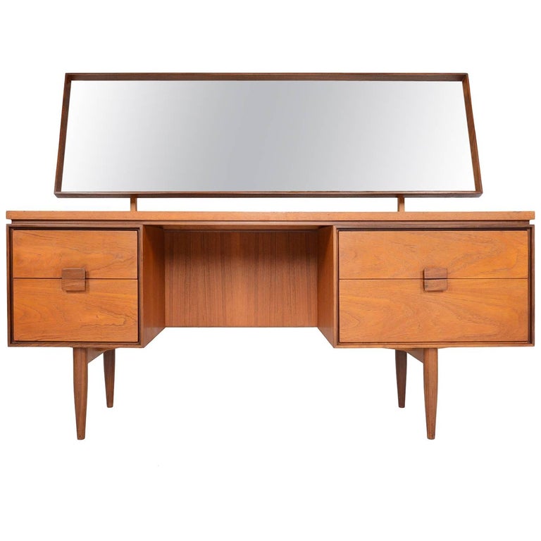Kofod Larsen G Plan Danish Range Teak Vanity For Sale at 1stDibs