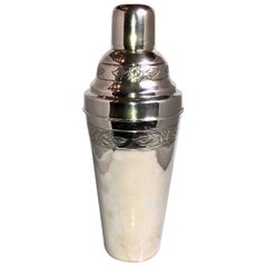 Estate Mexican Sterling Silver .900 Cocktail Shaker, um 1950