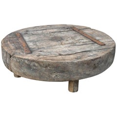 French 18th Century Vineyard Pressoire, Coffee Table