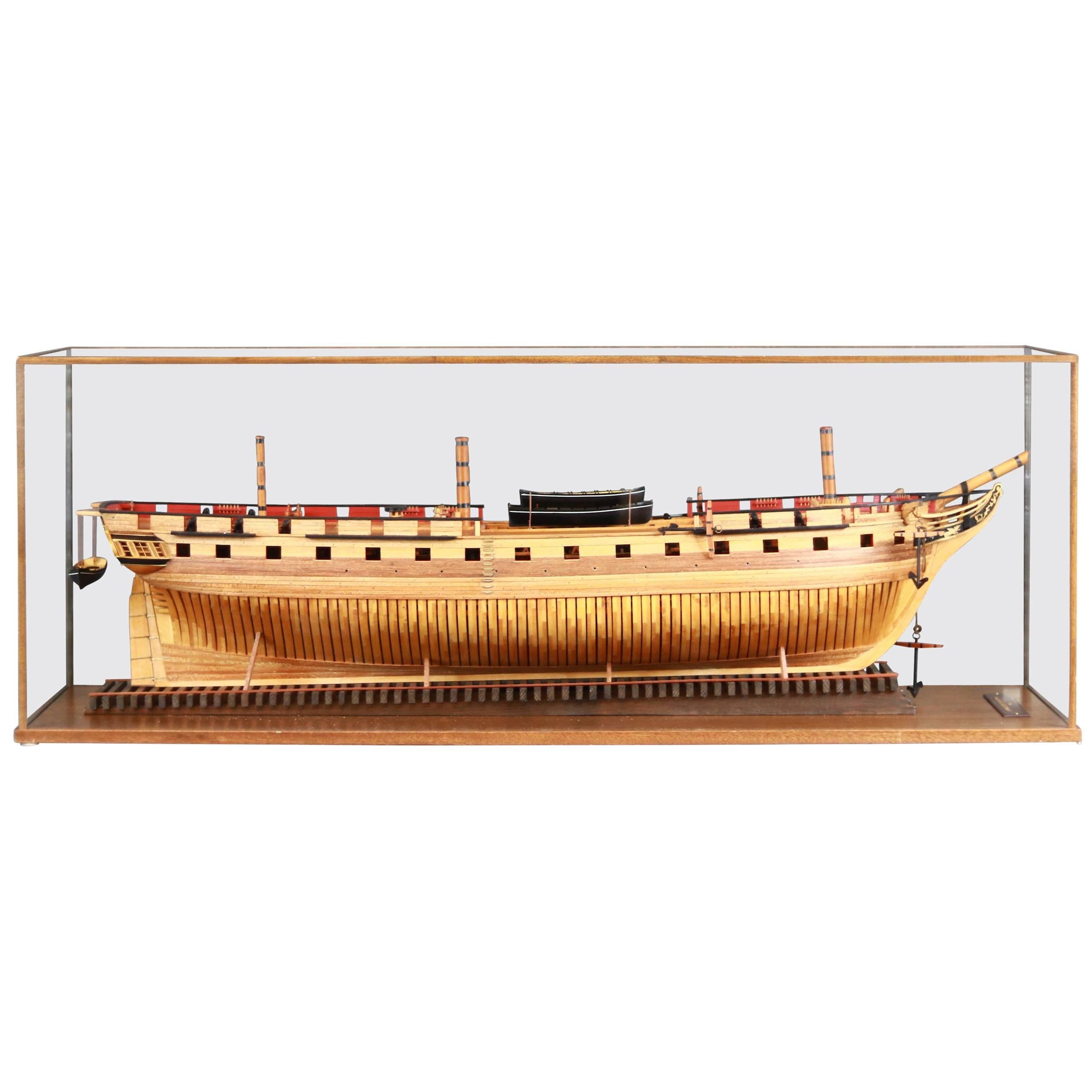 Admiralty Style Model "Constellation" of 1854 by Michael Costigliola For Sale