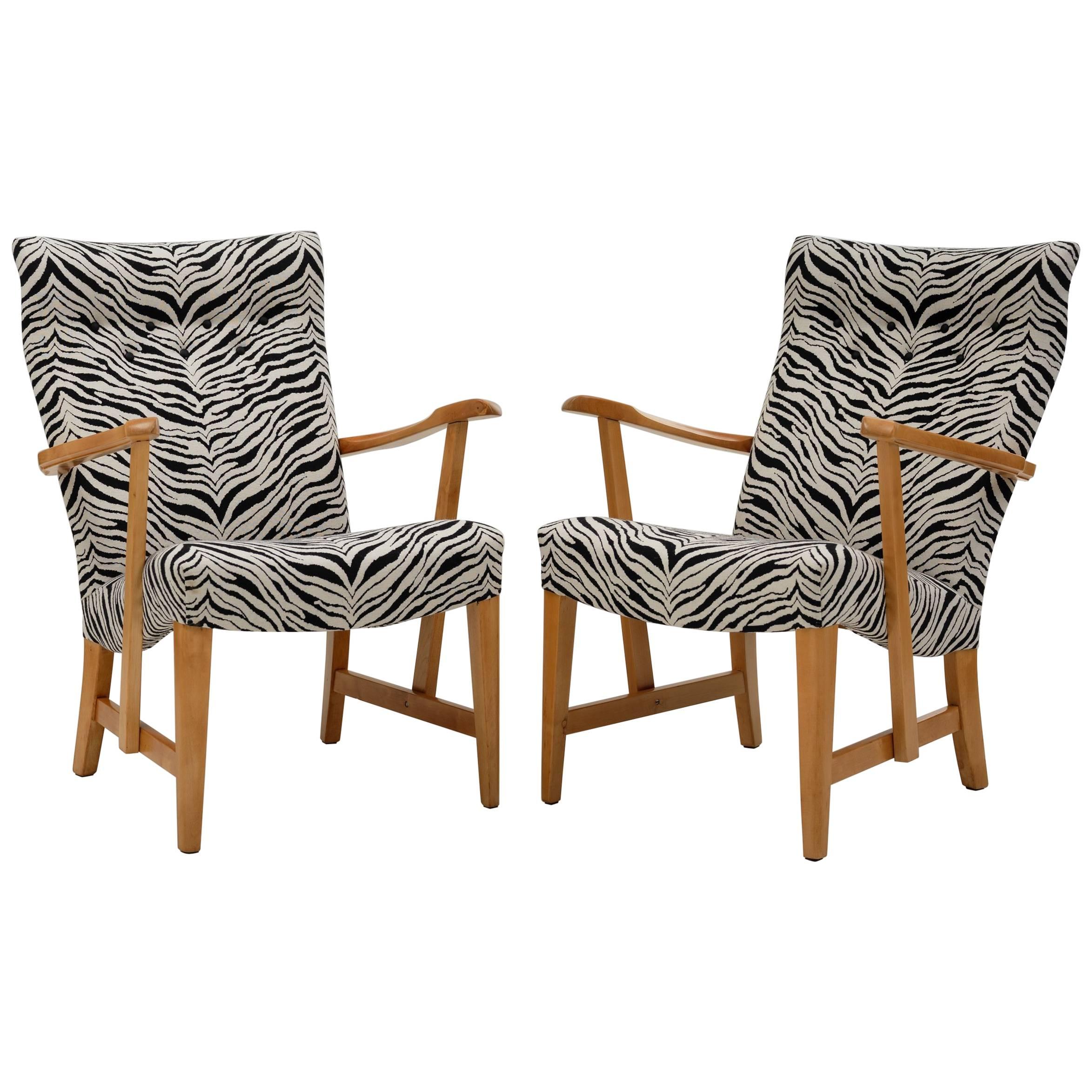 Pair of Prinssi Easy Chairs by Carl-Gustaf Hiort af Ornäs