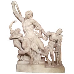 19th Century, Sculpture Plaster Reproduction of the Greek Antique Laocoon Group