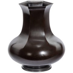 Japanese Bronze Vase in the Chinese Style