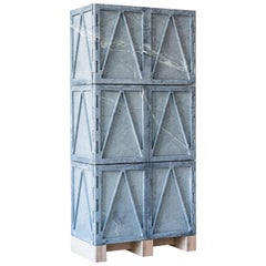 Limited Edition Relief Stone Cabinet in Soapstone by Fort Standard, in Stock