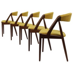 Set of Six Teak Dining Chairs by Kai Kristiansen for Schou Andersen, Model 31