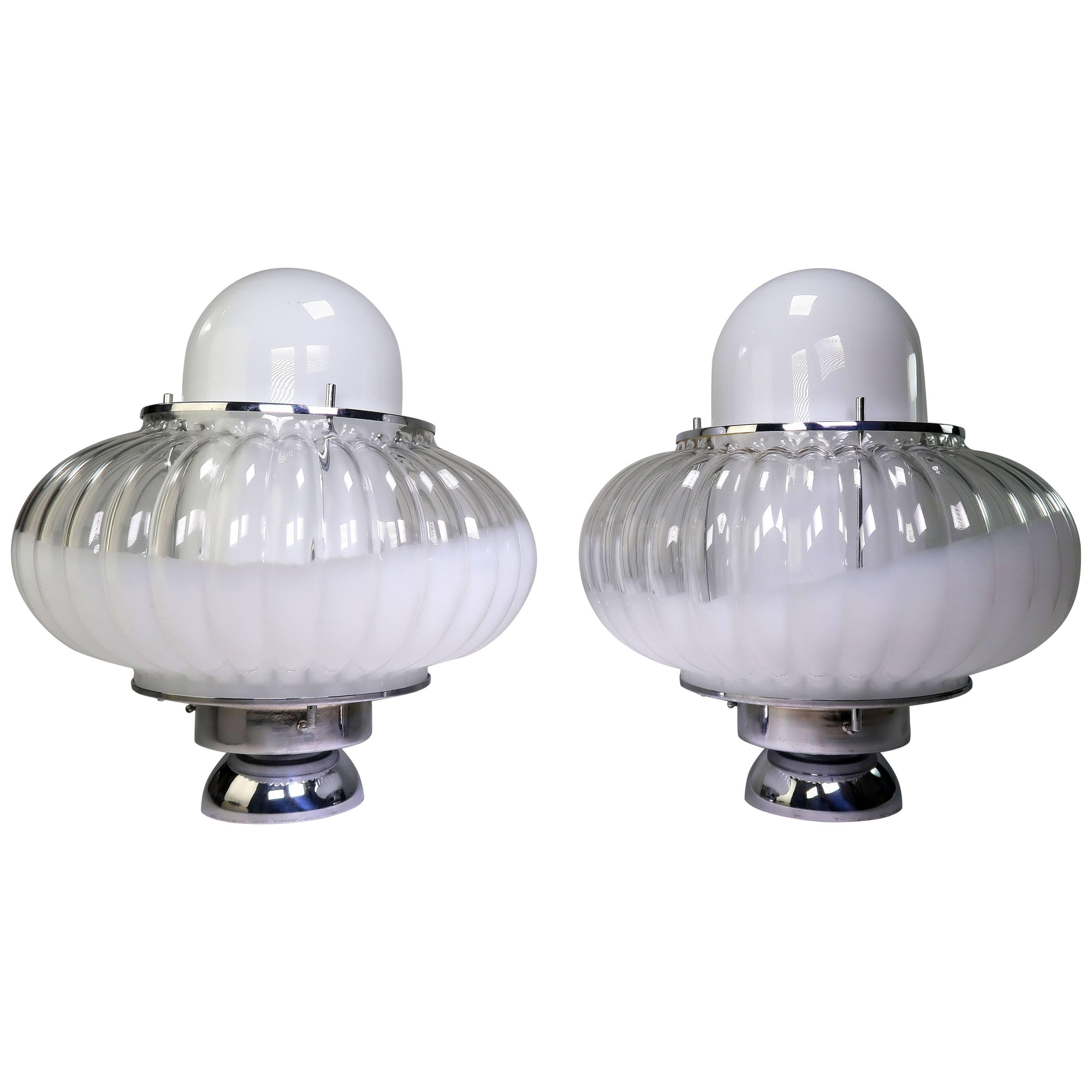 Mazzega Murano Table Lamps