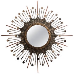 Brutalist Sunburst Mirror by Liger