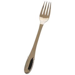 Georg Jensen Sterling Silver Beaded Child Fork #082
