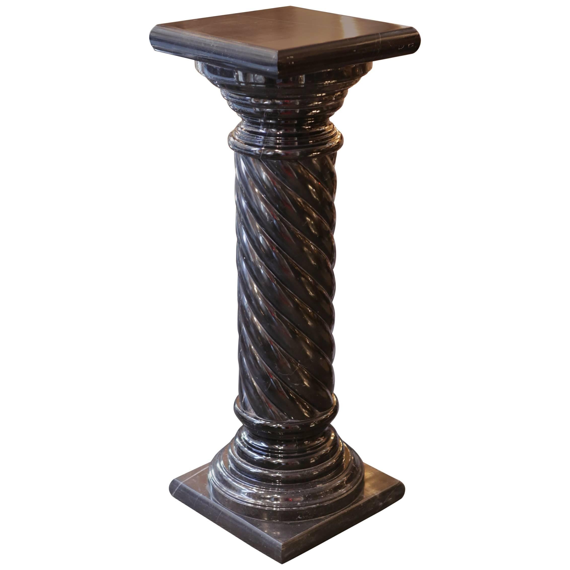 Dark Solid Marble Columns