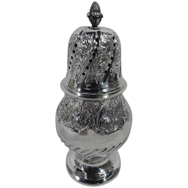 Sweet English Victorian Sterling Silver Sugar Shaker For Sale at 1stDibs