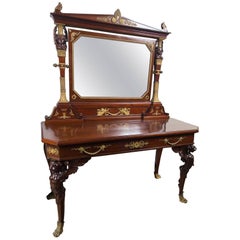 French Empire Mahogany Dressing Table